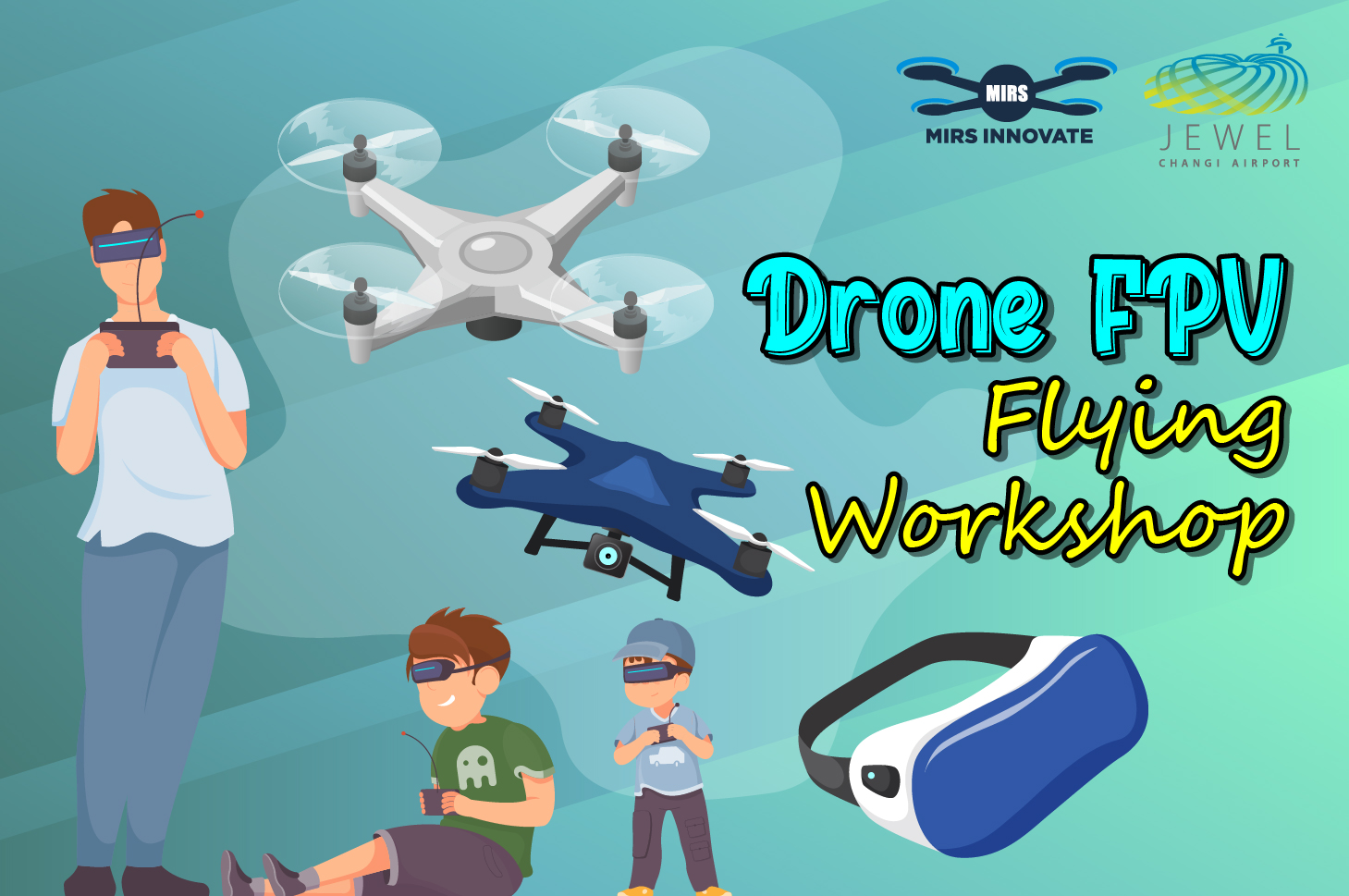 Drone Jewel Changi Airport